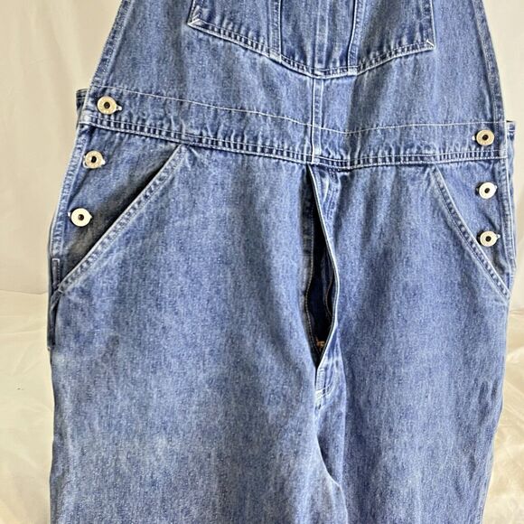 ARIZONA ORIGINAL PREMIUM JEAN CO MENS OVERALLS LARGE BLUE 100% COTTON DENIM BIBS - Picture 5 of 14